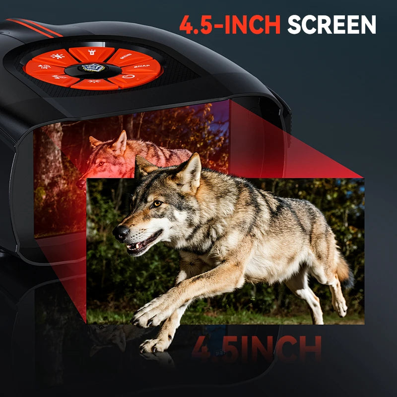 Binoclu digital cu vedere de noapte cu ecran de 4,5 inchi