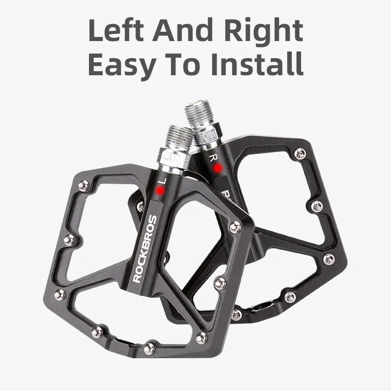 Ultralight Aluminum Bike Pedals with Sealed DU Bearings Non-Slip Grip