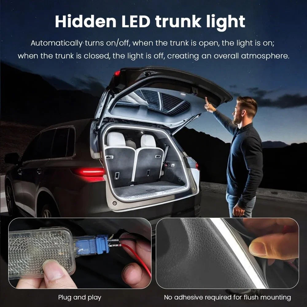 4M Auto Sensor LED Trunk Light Strip for Car Luggage Space