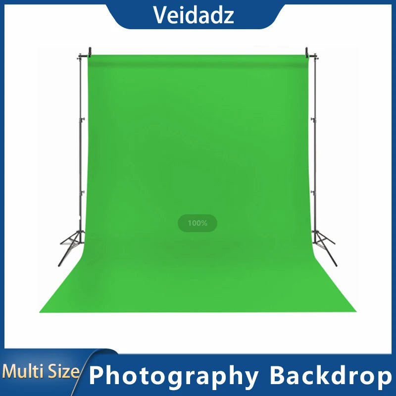 Green Photography Background Cloth, Size Options