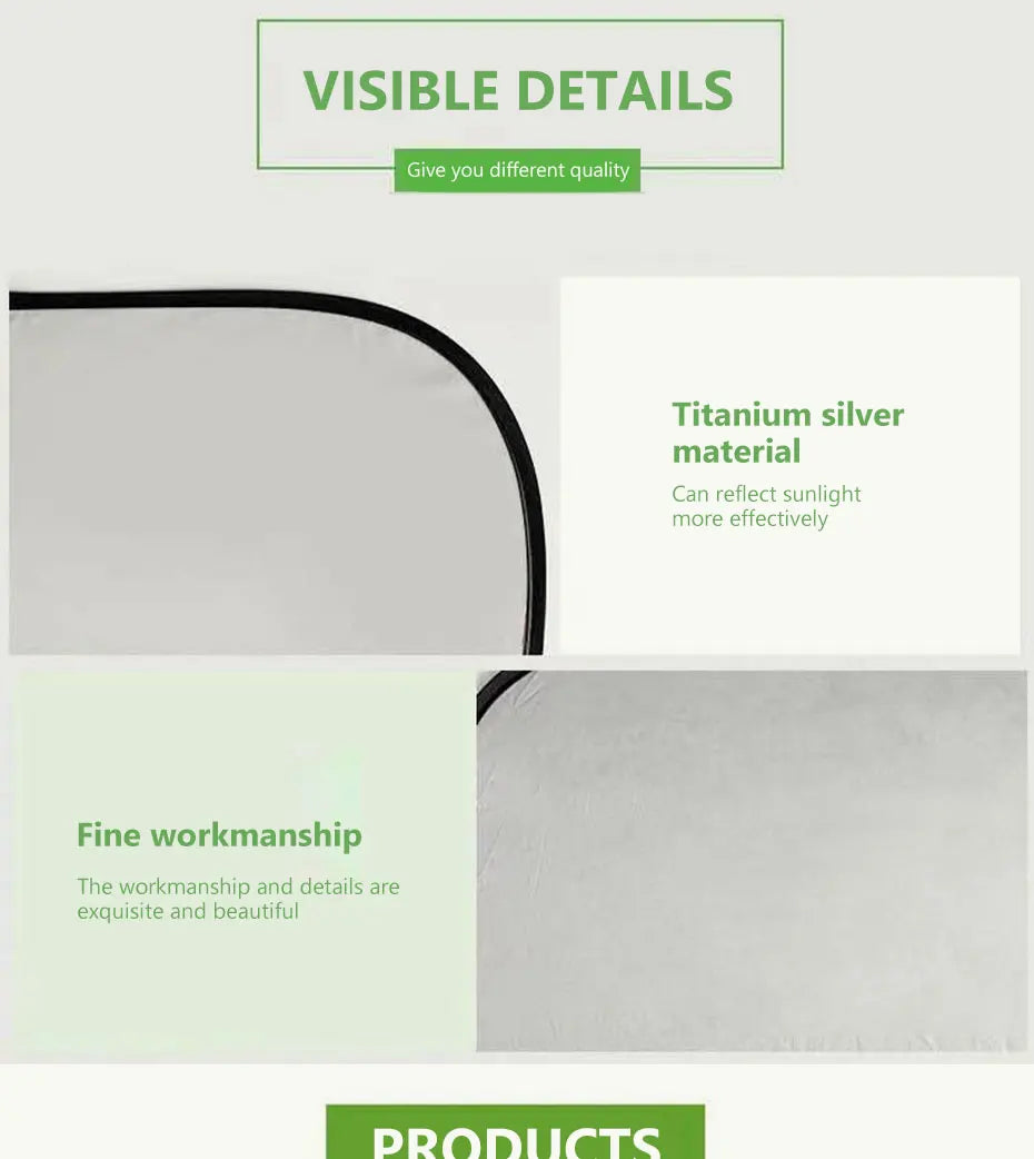 SEAMETAL Car Side Window Sun Shade Polyester Sun Protection Cover for Baby Foldable Rear Windshield Sunshade UV Blocker Curtains