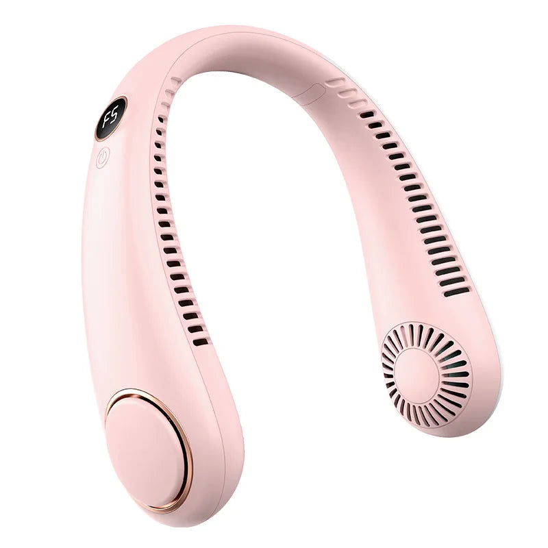 USB-C Rechargeable Handheld Fan with Digital Display