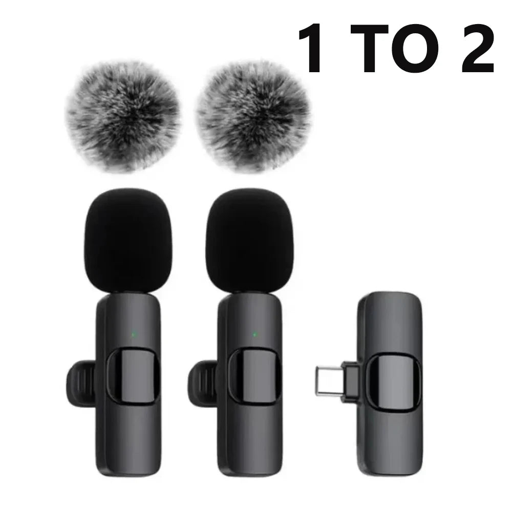 Wireless Lavalier Microphone - Phone Connector Options