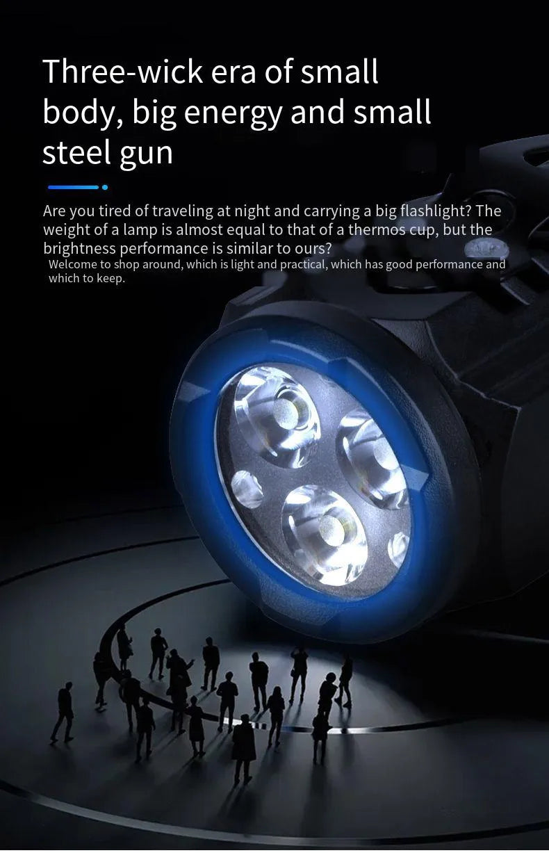 S01 Rechargeable Mini LED Clip Flashlight