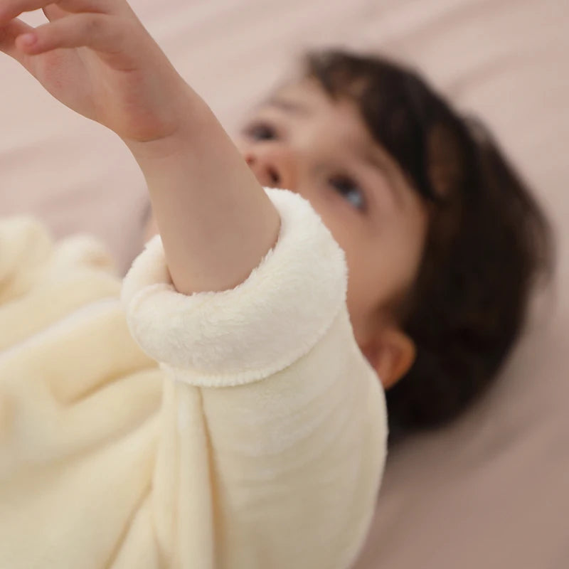 Cartoon Flannel Sleepsack Pajamas for Kids