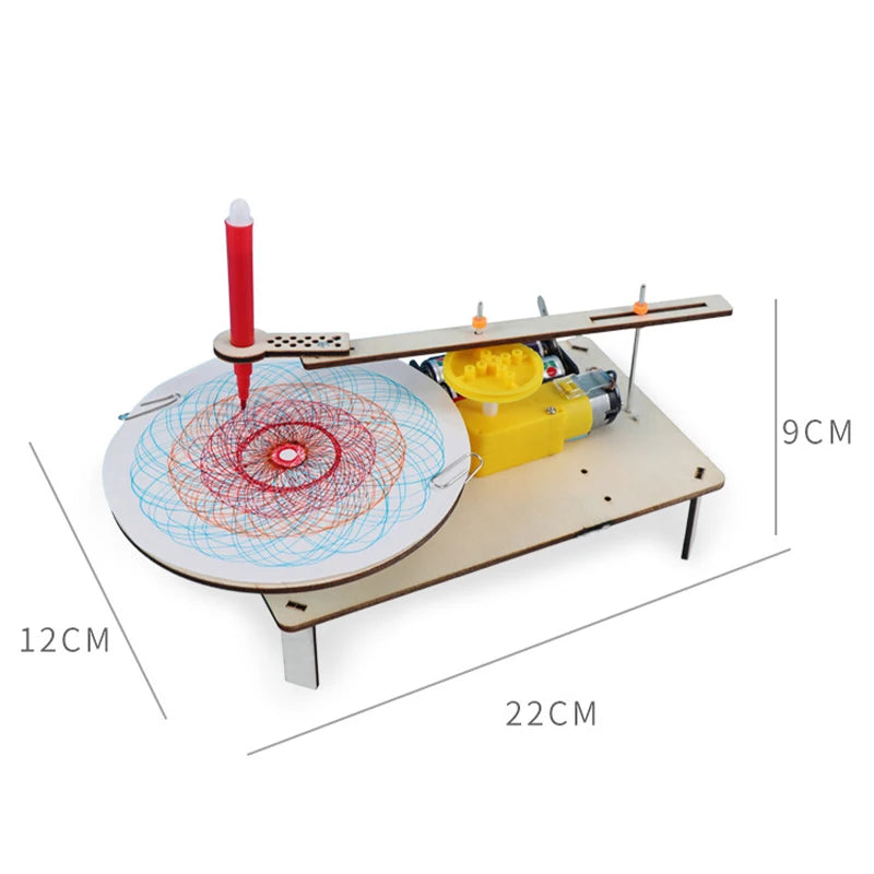 DIY Wooden Pattern-Drawing Machine Kit