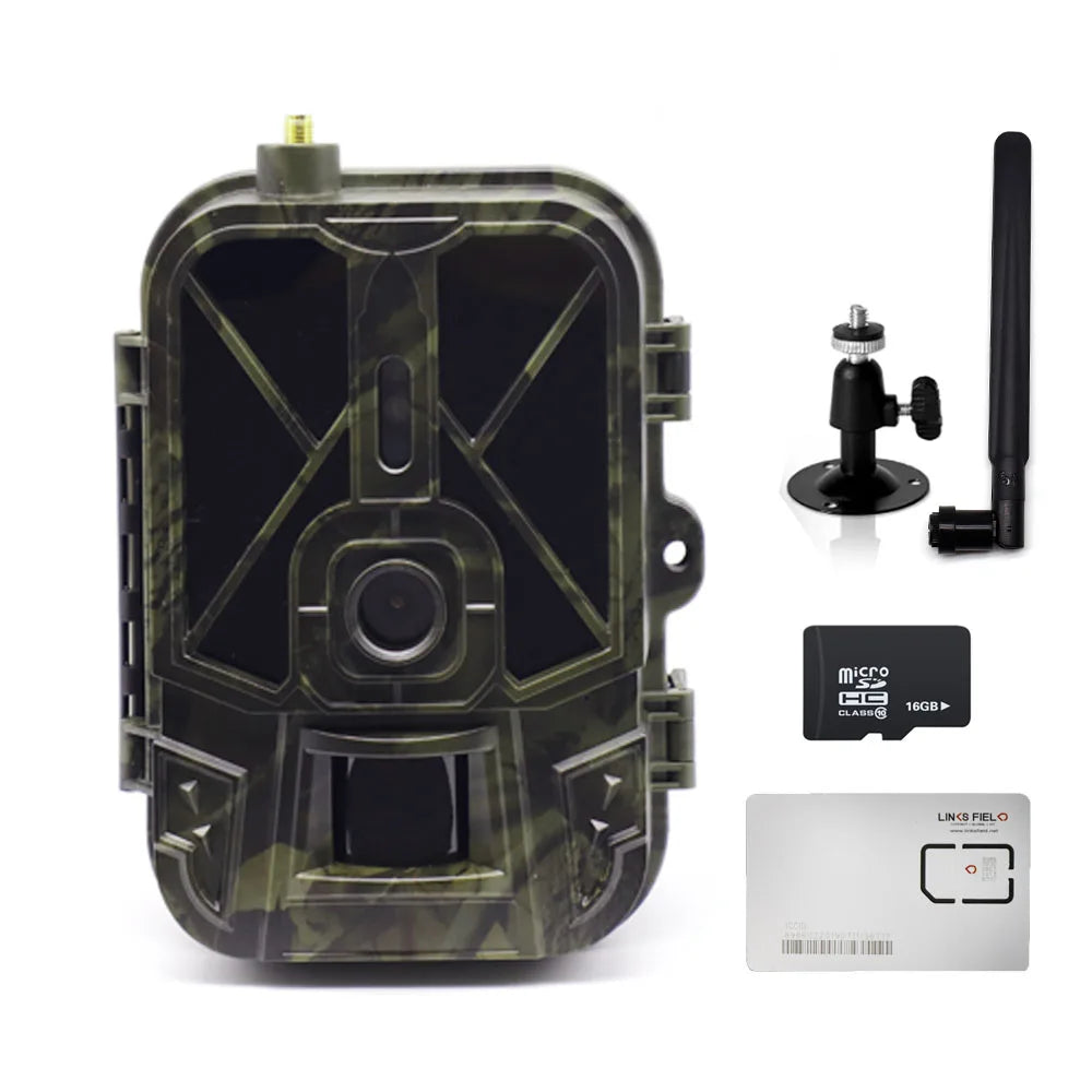 4K 30fps Live Stream APP Clould Service Hunting Trail Camera 8*1.5V AA Battery 4G 30MP 940nm Night Vision Cameras HC940PRO