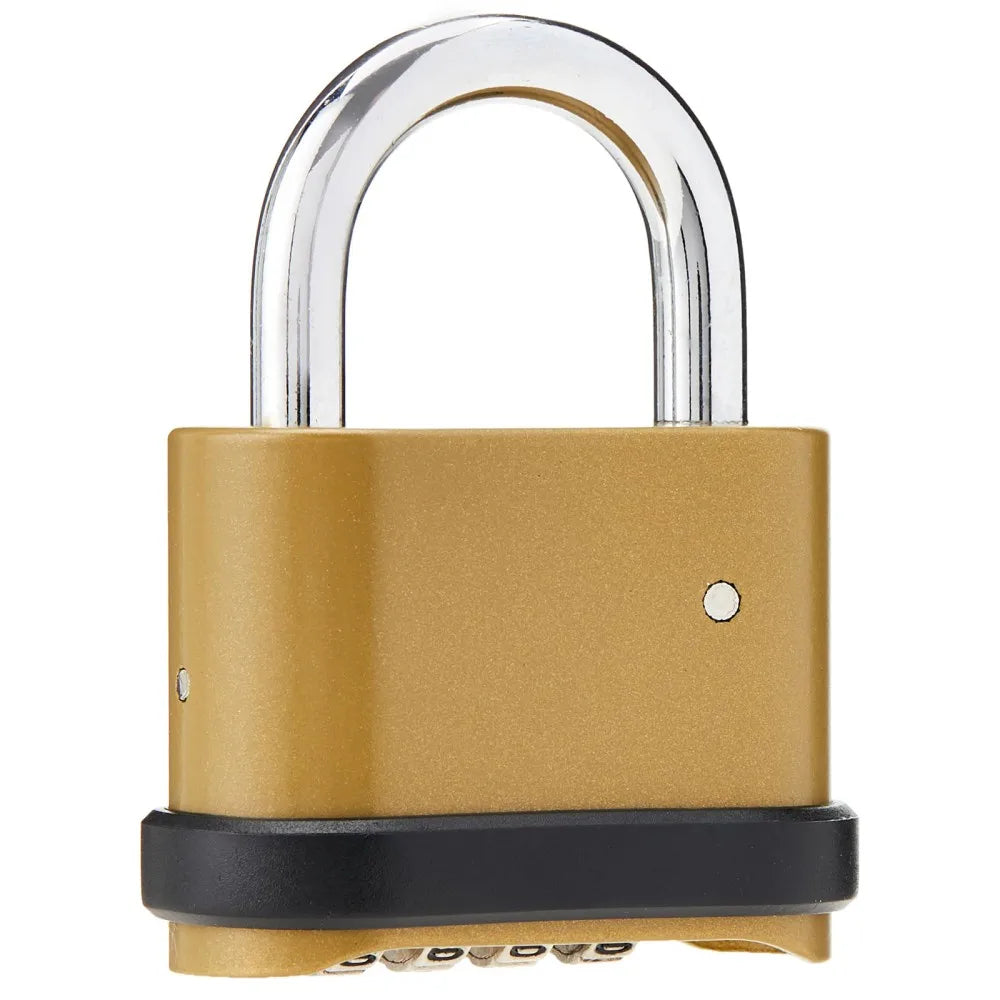 Number Lock, Resettable 4-Digit Combination Padlock, Waterproof and Heavy Duty, Number Combination Lock, 2 Pieces