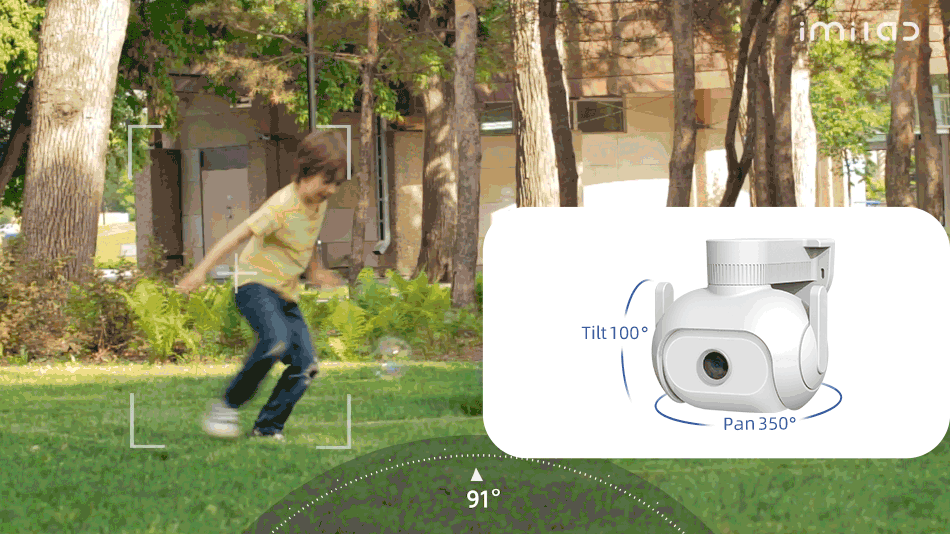 IMILAB EC5 Telecamera Floodlight 2K con tracciamento a 360° e visione notturna