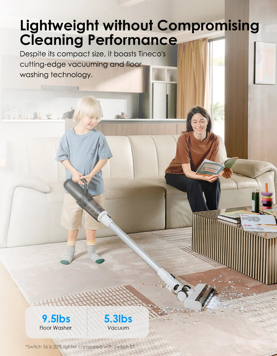 Tineco Floor One Switch S6 mokrý a suchý vysavač