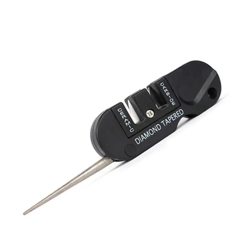 Pocket Knife Sharpener with Ceramic and Carbide Elements