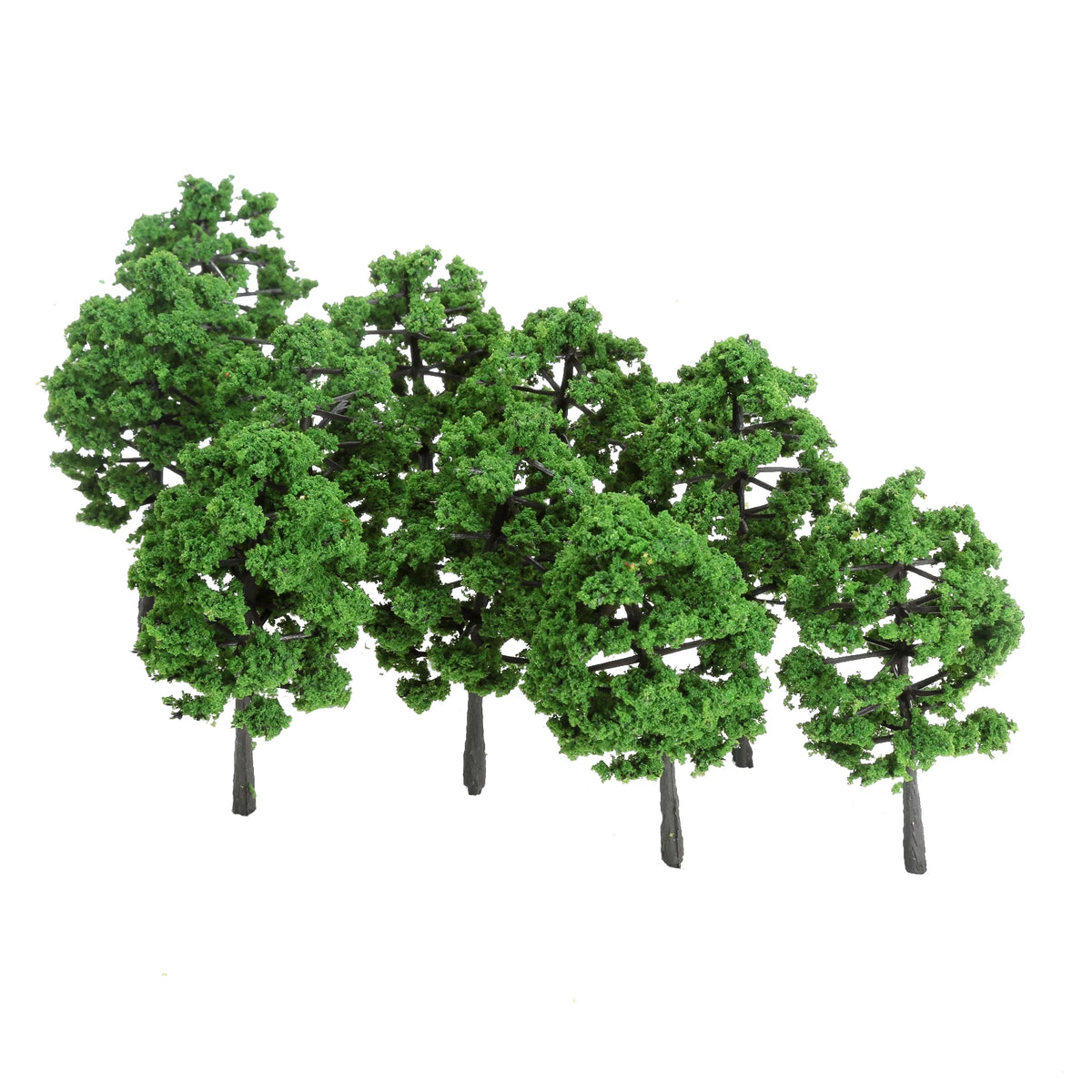 Green Model Landscape Trees, 8 cm, 10 Pack