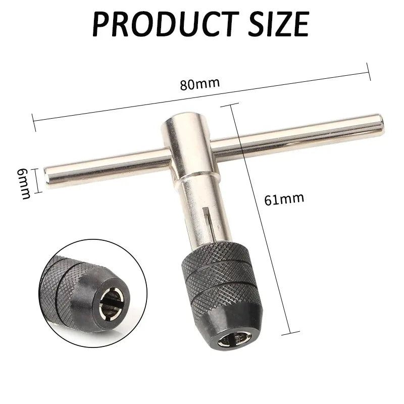 Adjustable T-Handle Tap Wrench