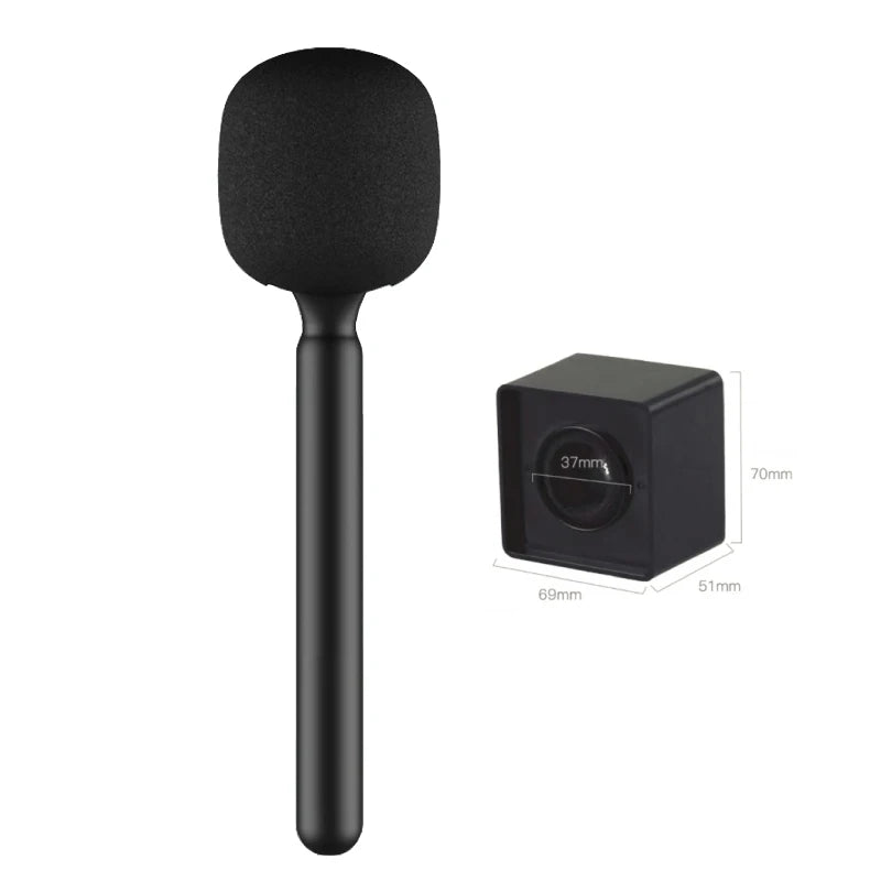 Handadapter für drahtlose Mikrofone bei Interviews