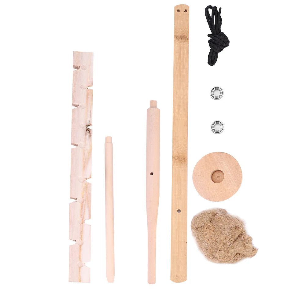 Wooden Bow-Drill Fire-Making Practice Set
