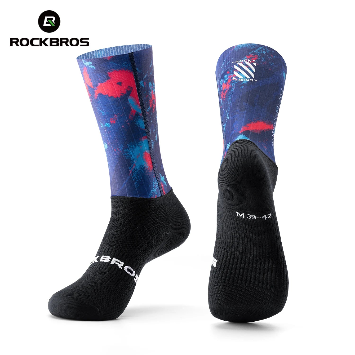Compression Cycling Socks Knee-High Non-Slip Sports Performance Socks