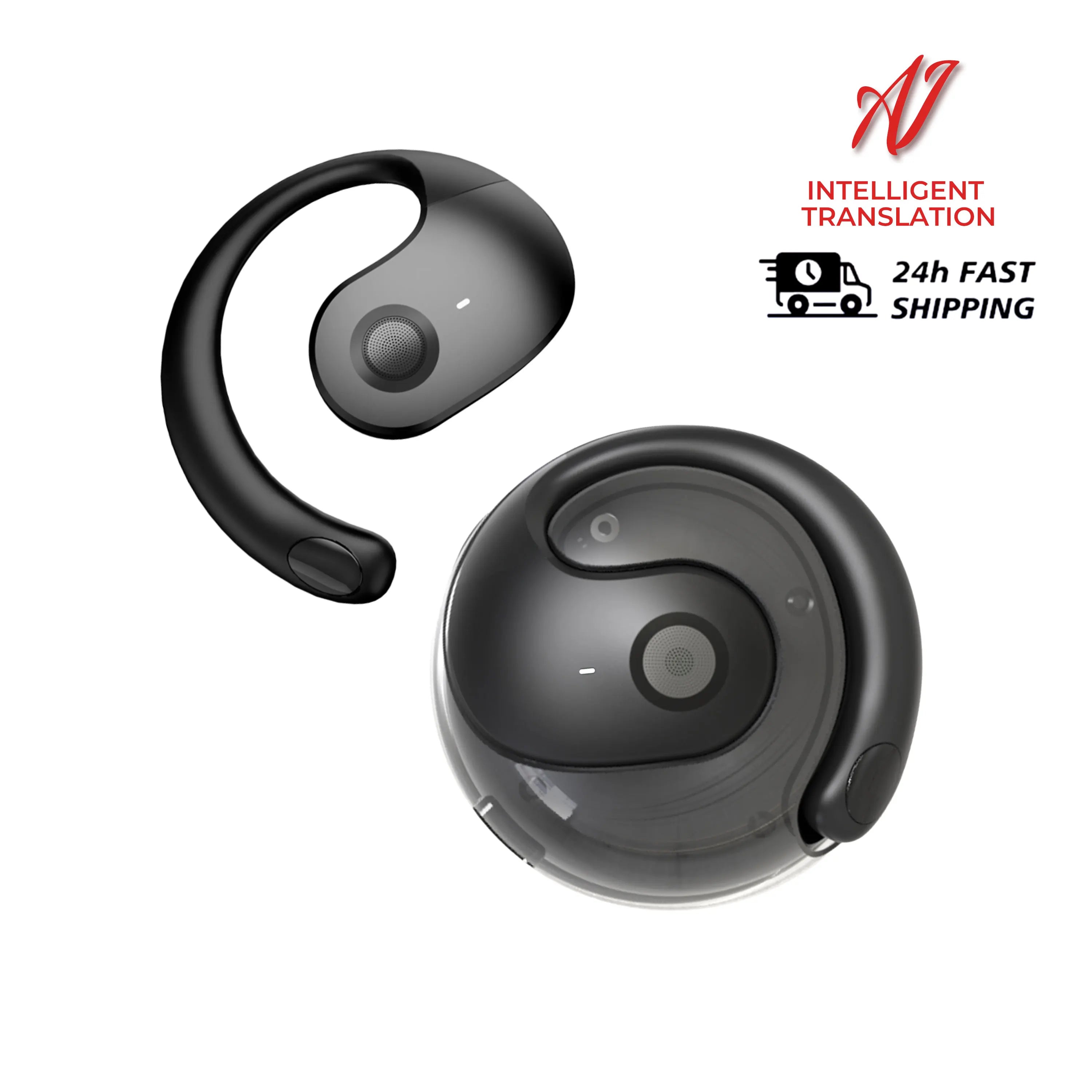 144 Language Translation Wireless Headphones Smart Waterproof Ai Real-time Translator Bluetooth 5.4 Earbuds Business Earphone