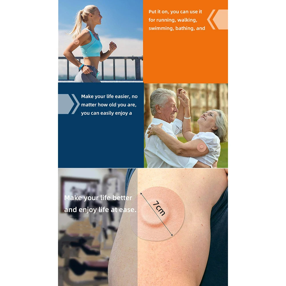 10/20/30/40Pcs Freestyle Libre Patches Sports Sensor Stickers Breathable Waterproof Adhesive Patches Overpatch Tape for Climbing