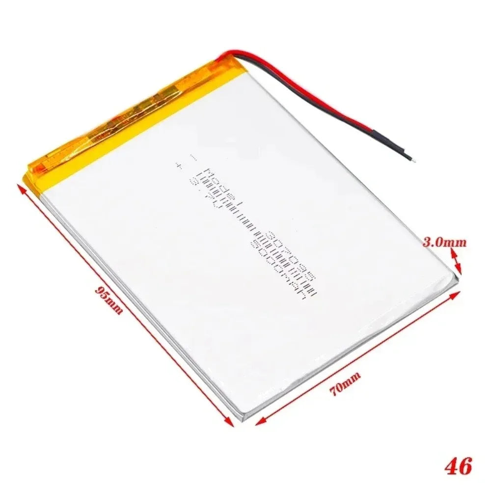 Rechargeable 5000mAh 3.7V Li-Polymer Battery 307095/357095