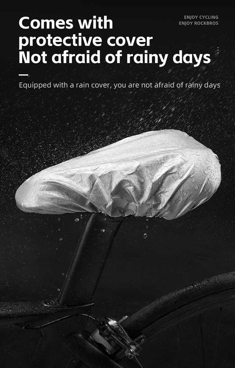 Bicycle Saddle Cover Memory Foam Gel Seat Cushion
