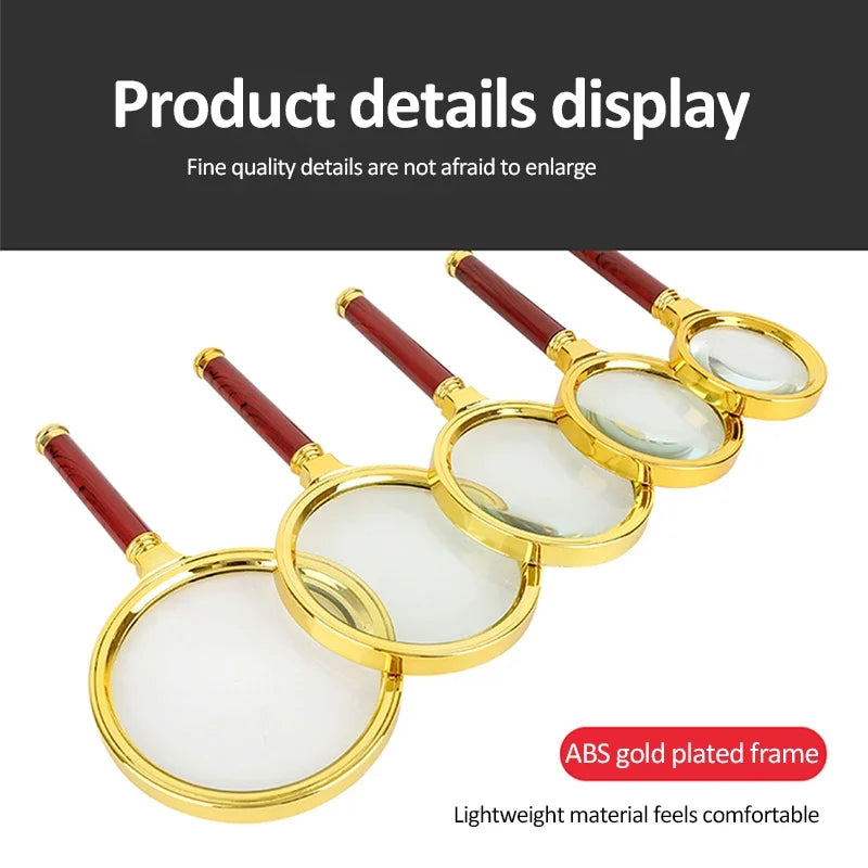 Handheld Reading Magnifier - Multiple Lens Sizes