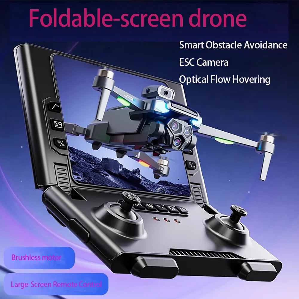 2025 New M66 Drone HD Folding Remote Control With Camera And Screen 5G FPV Camera Quadcopter Brushless Motor RC Quadcopter