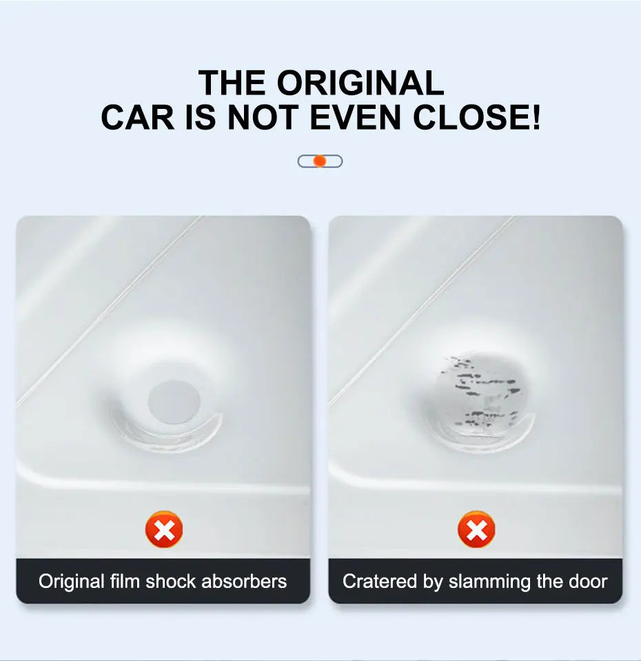 SEAMETAL 12Pcs Upgraded Car Door Shock Absorber Self-Adhesive Door Gap Protection Cushion Anti Shock Hood Trunk Edge Sticker