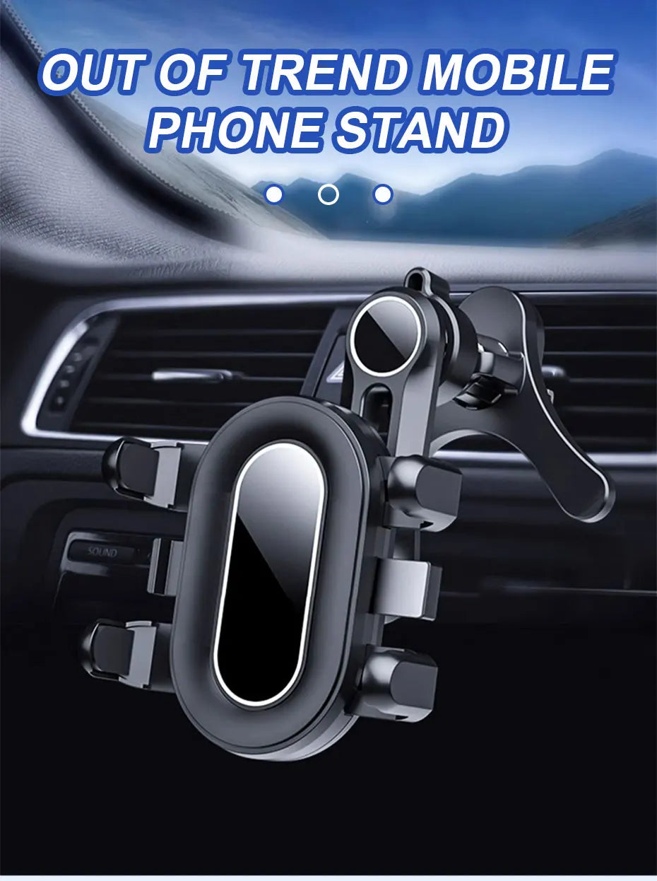 SEAMETAL Upgraded Car Air Vent Phone Holder Anti Shake Buffer Auto Phone Mount Free Adjustment Cellphone Navigation Support