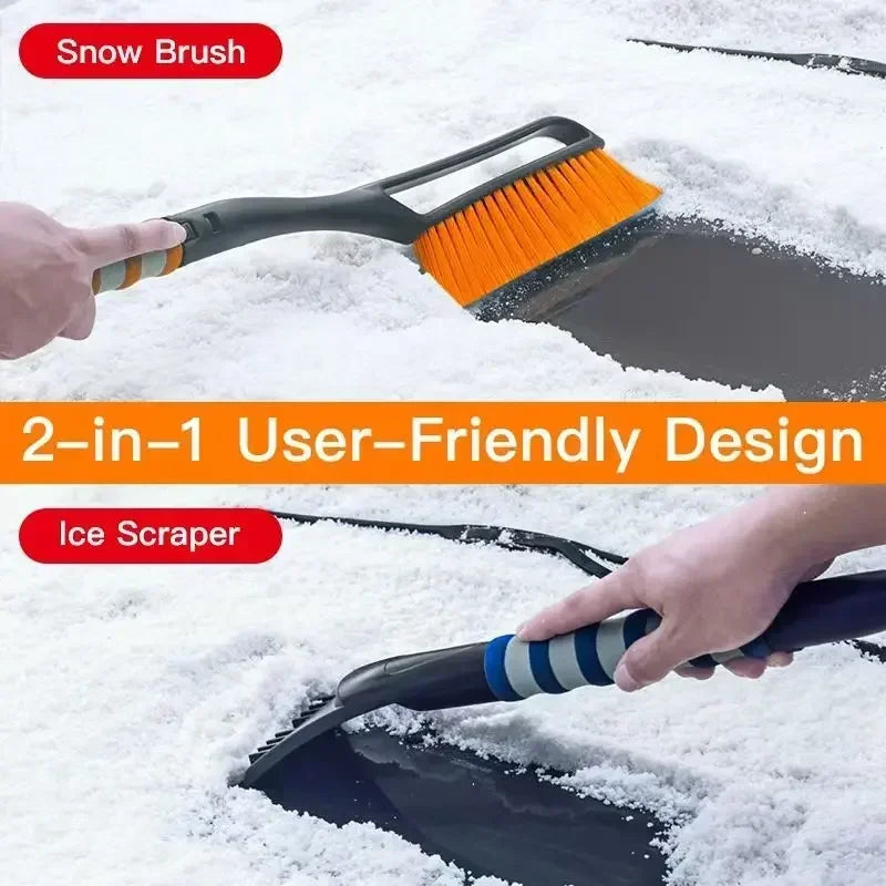 Escova para neve e raspador de gelo para automóvel, destacáveis, 2 em 1