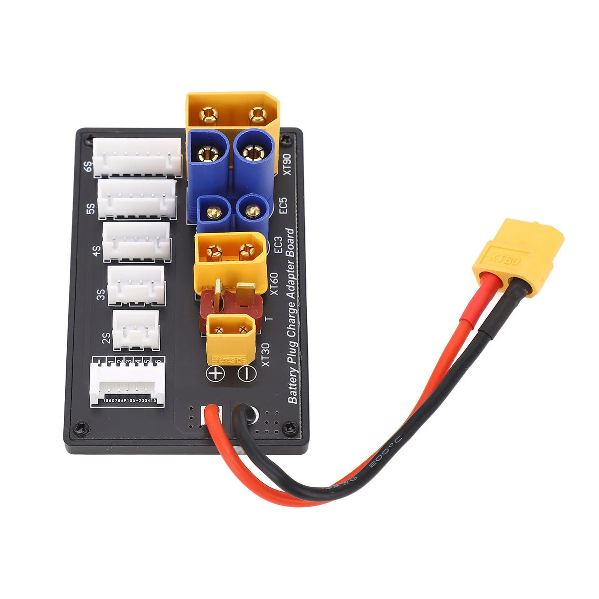 Battery Charger Adapter Board, XT30/60/90, EC3/5 & T Plugs