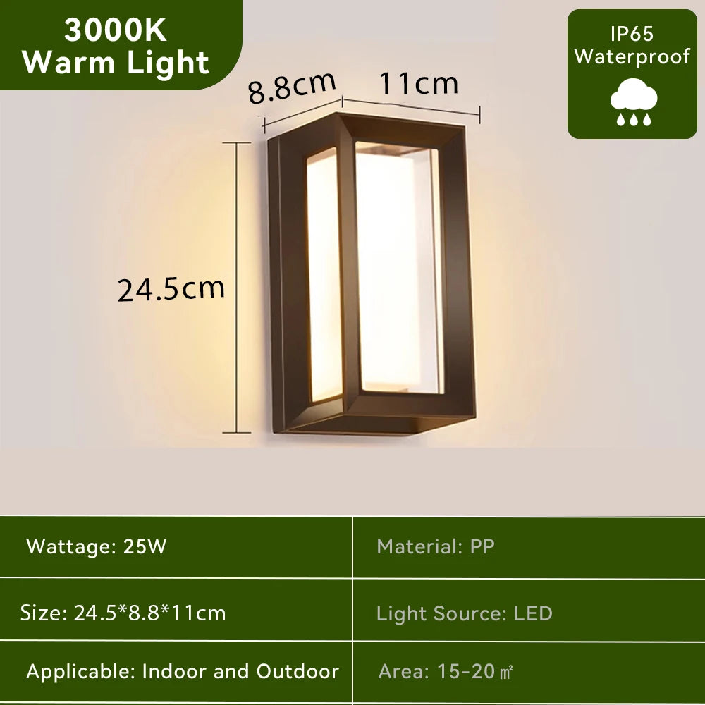 Lampa ścienna LED, różne warianty ciepłego i chłodnego białego światła