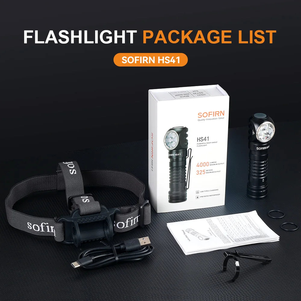 SOFIRN HS41 4000 Lumen Rechargeable LED Headlamp