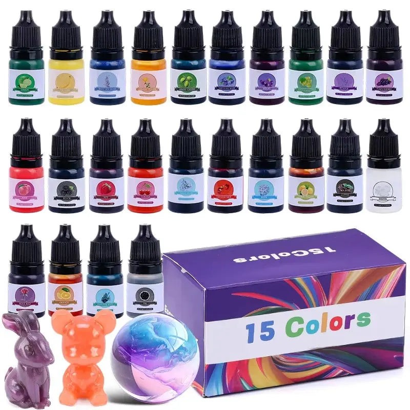 Set de colorants liquides epoxy Resin 24 couleurs