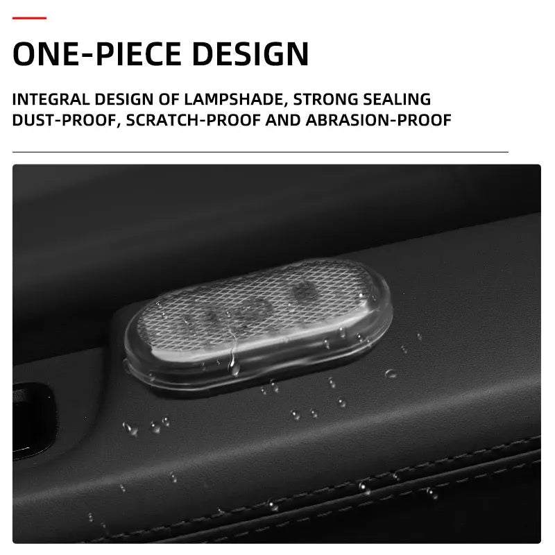 LED Touch Light Mini Wireless Car Interior Lighting Auto Roof Ceiling Reading Lamp for Trunk Storage Box USB Charging