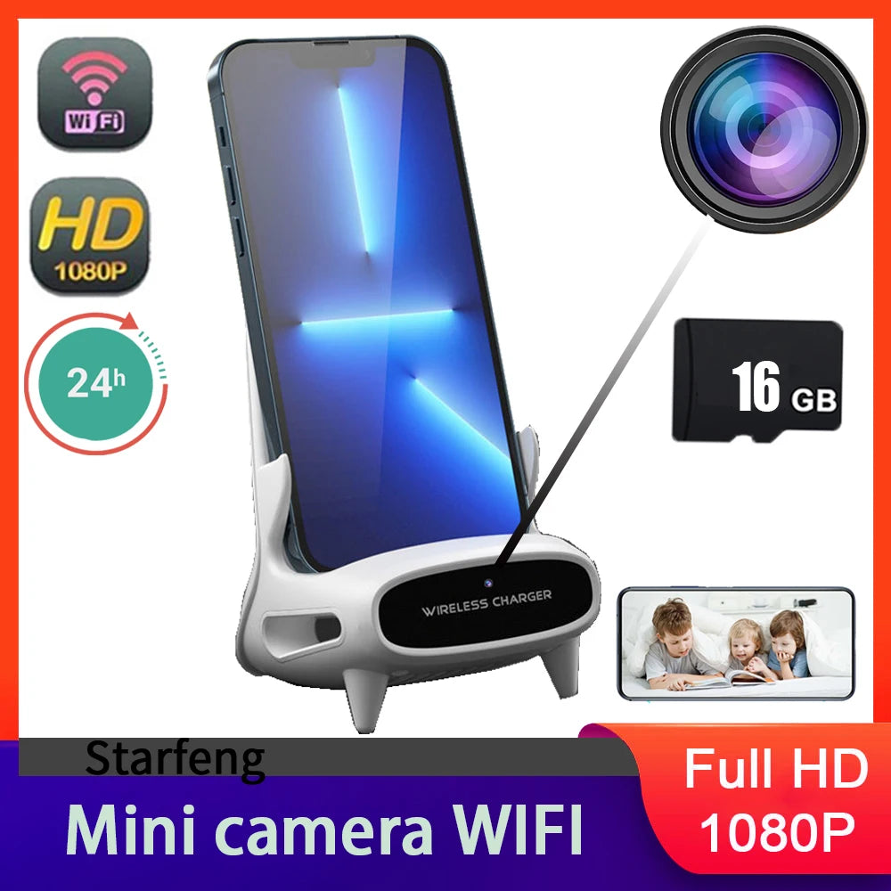 1080P WiFi kameraóra éjjellátóval és távoli megfigyeléssel