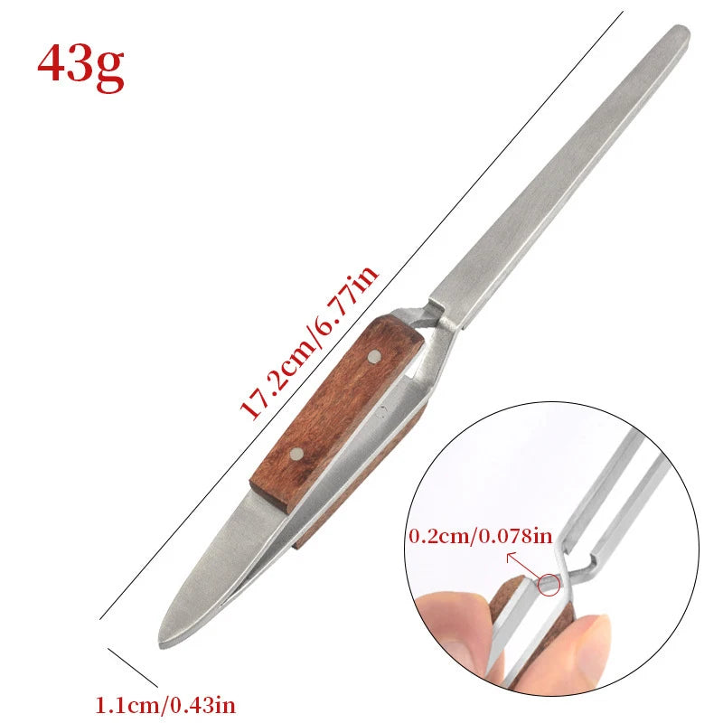 Nail Shaping Tweezers with Wooden Handle