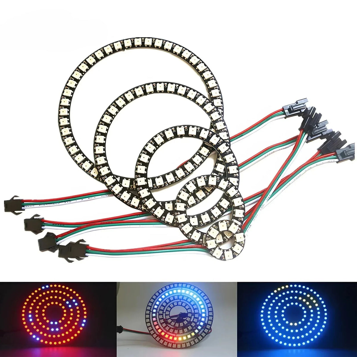WS2812B Individually Addressable RGB LED Ring or Stick