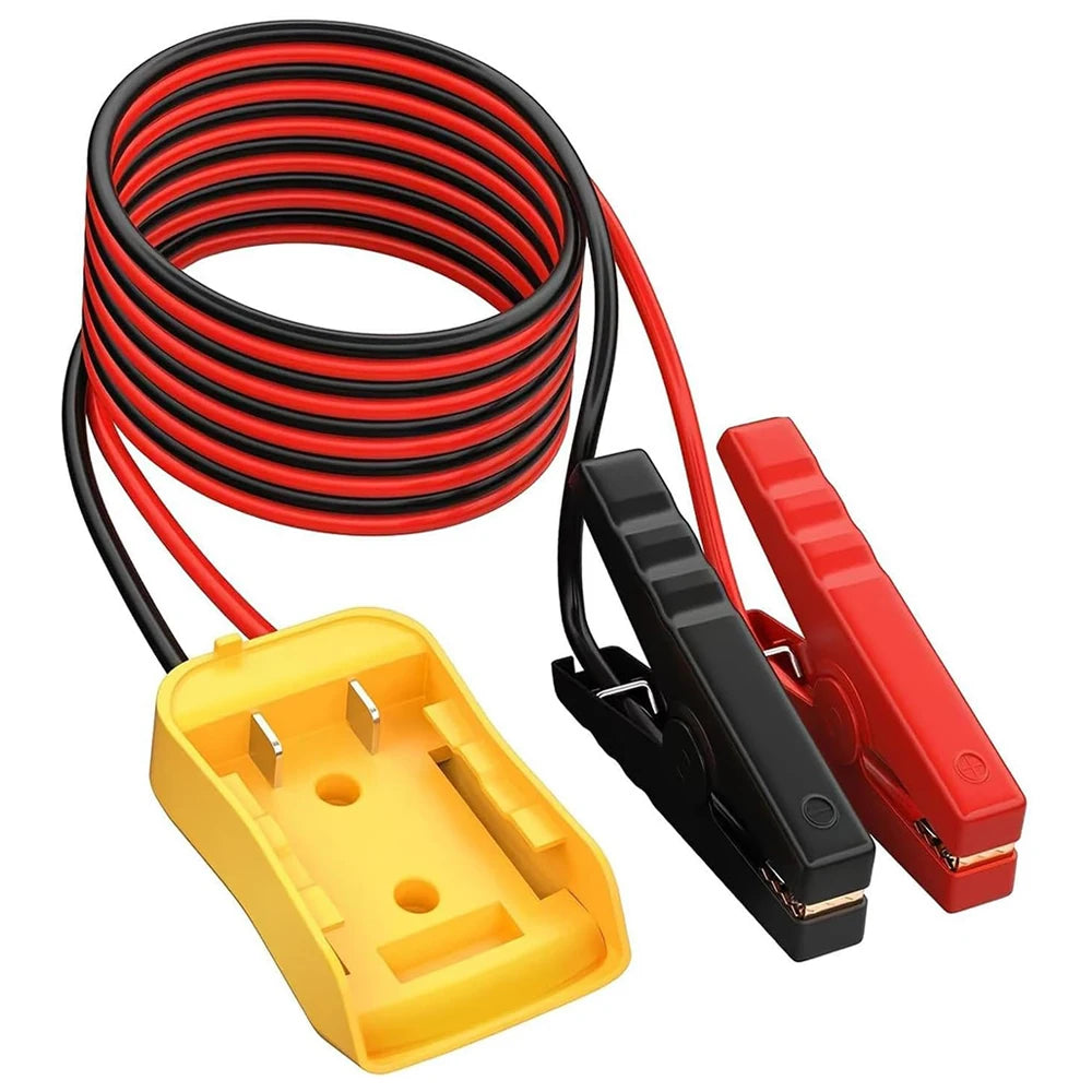 18 V batteriadapter med startkabler, 3.28 ft