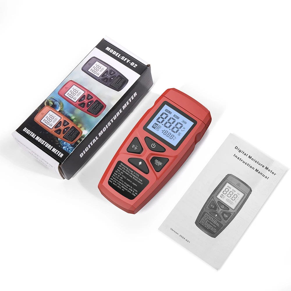 Digital Wood Moisture Meter with Material Modes
