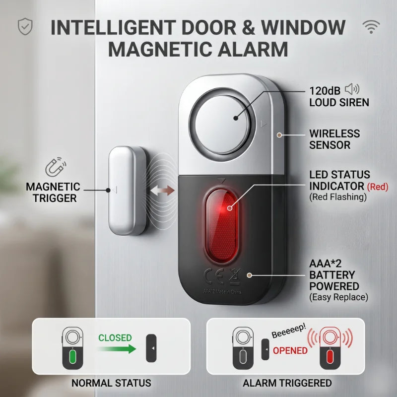 MSA-826 Magnetic Door and Window Alarm