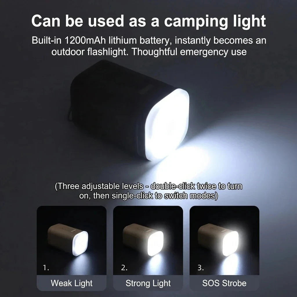 Rechargeable Camping Air Pump with Light