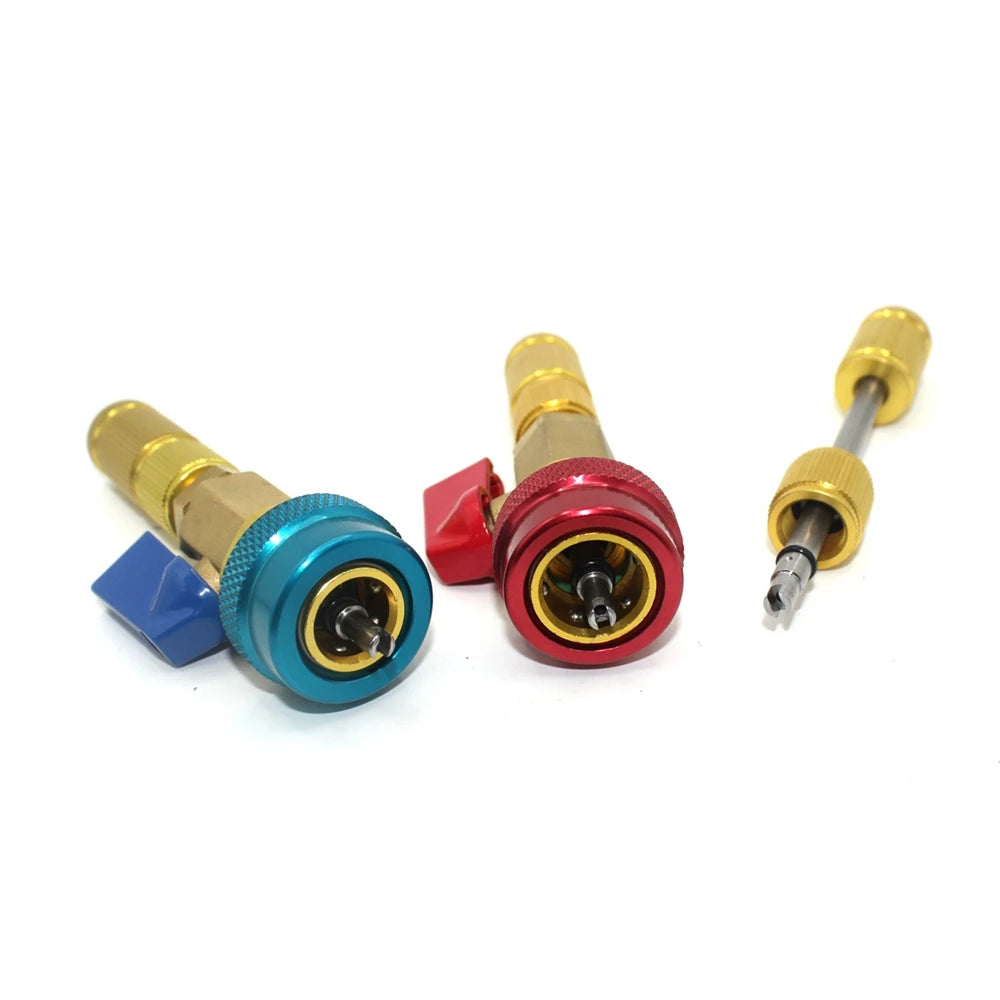 Remocor/Extractores de núcleo de válvula R134a R12, instalador, herramienta de reparación de válvula de aire acondicionado del coche, removedor rápido, presión alta/baja