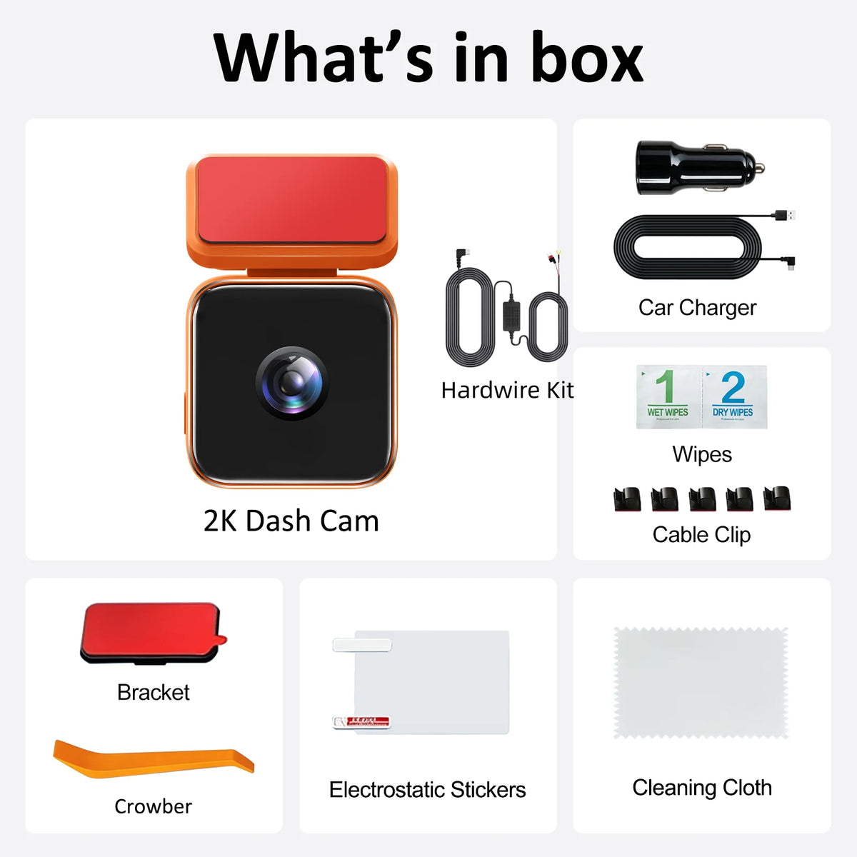 2K Mini Caméras pour voiture DVR Mini Dash Cam 24 Parking Enregistrement vidéo auto Application WiFi Commande vocale Dashcam automobile