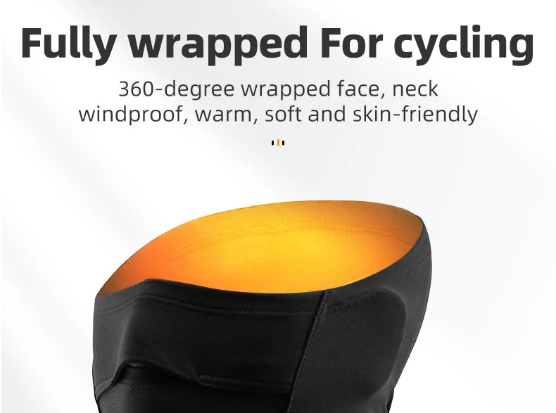 Winddichter Fahrrad-Gesichtsschal mit Ohrenschutz, Bandana-Maske