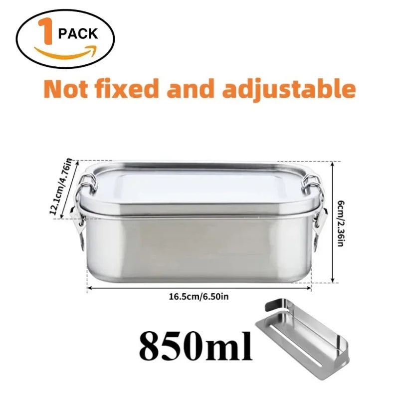 Stainless-Steel Lunch Containers, Size/Bag Options