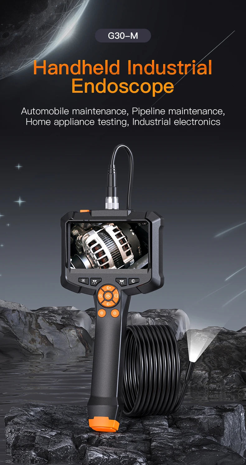 Camera endoscop industrială 4,3 inch HD 1080P inspecție borescop