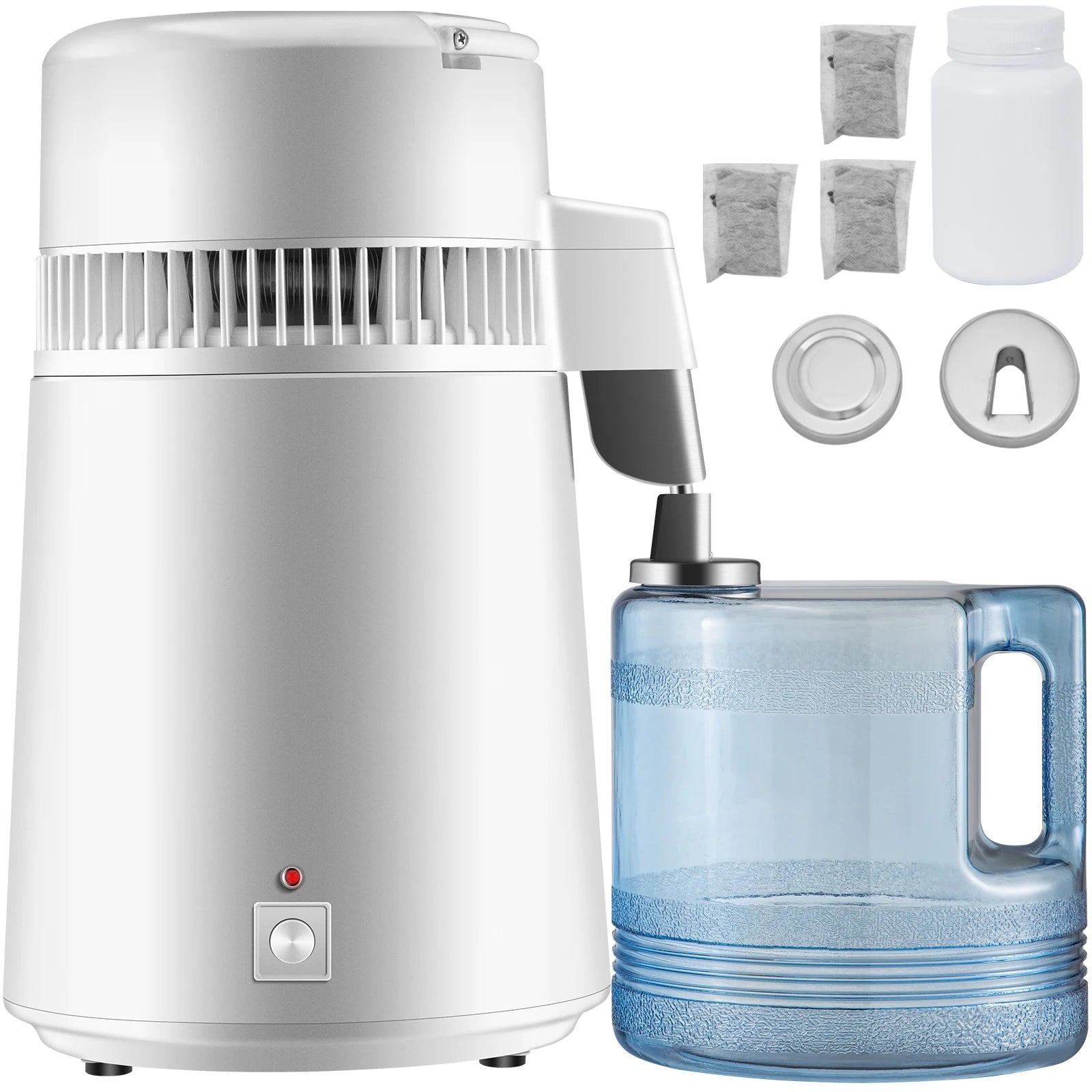 4L Stainless Steel Water Distiller 750W Countertop Purifier
