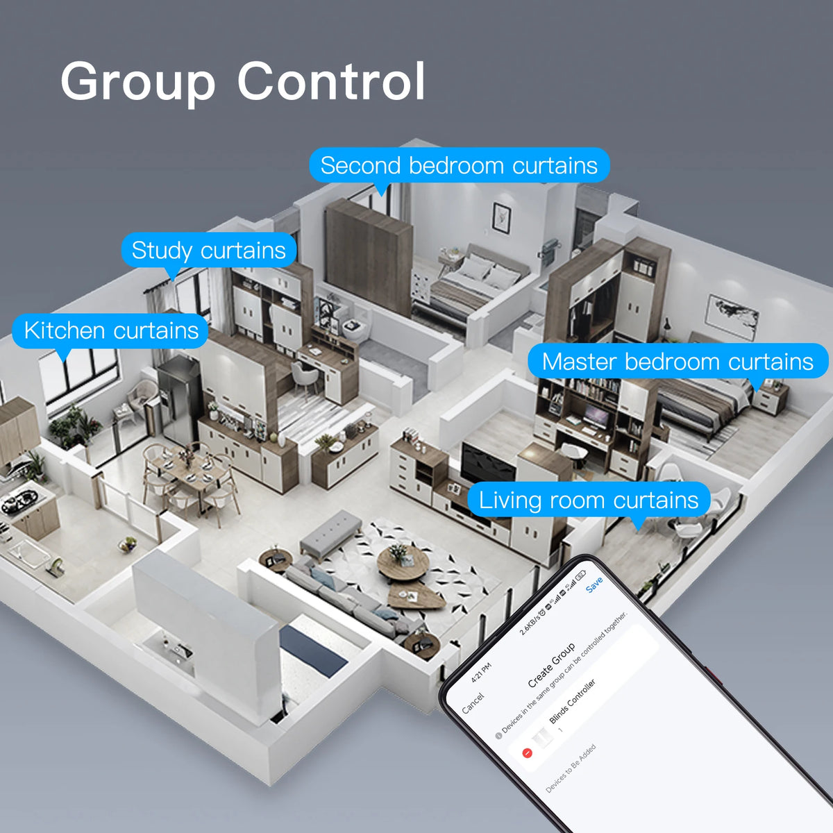 MOES Tuya WiFi Smart Motor Elektrische Ketten-Roller Rollläden Schattenspender Antrieb RF-Fernbedienungskit Smart Life App über Alexa/Google