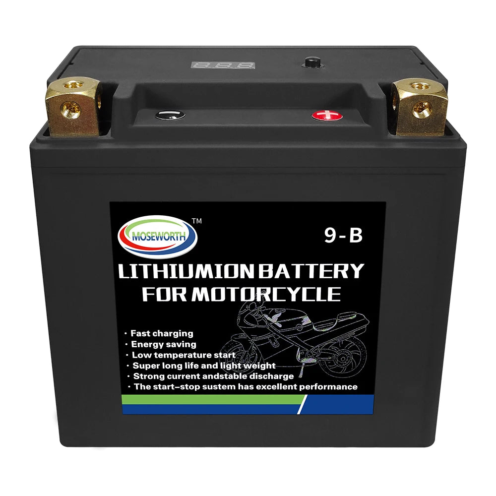 Motorcycle Battery 12V LiFePO4 Lithium Ion 4L-BS 160CCA Size-113x70x89mm Built-in BMS Board Lithium Phosphate Ion Battery