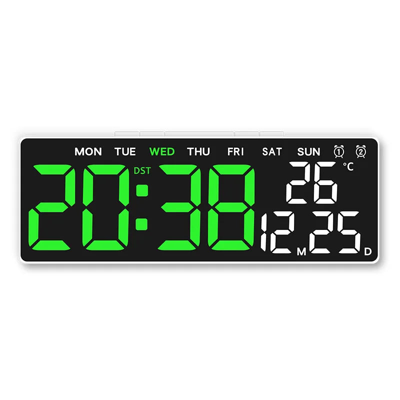 USB Digital Clock with Dual Alarms and Timer